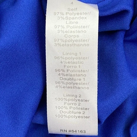 JESSICA Simpson Blue One Shoulder Mini Dress 4 - Picture 14 of 15